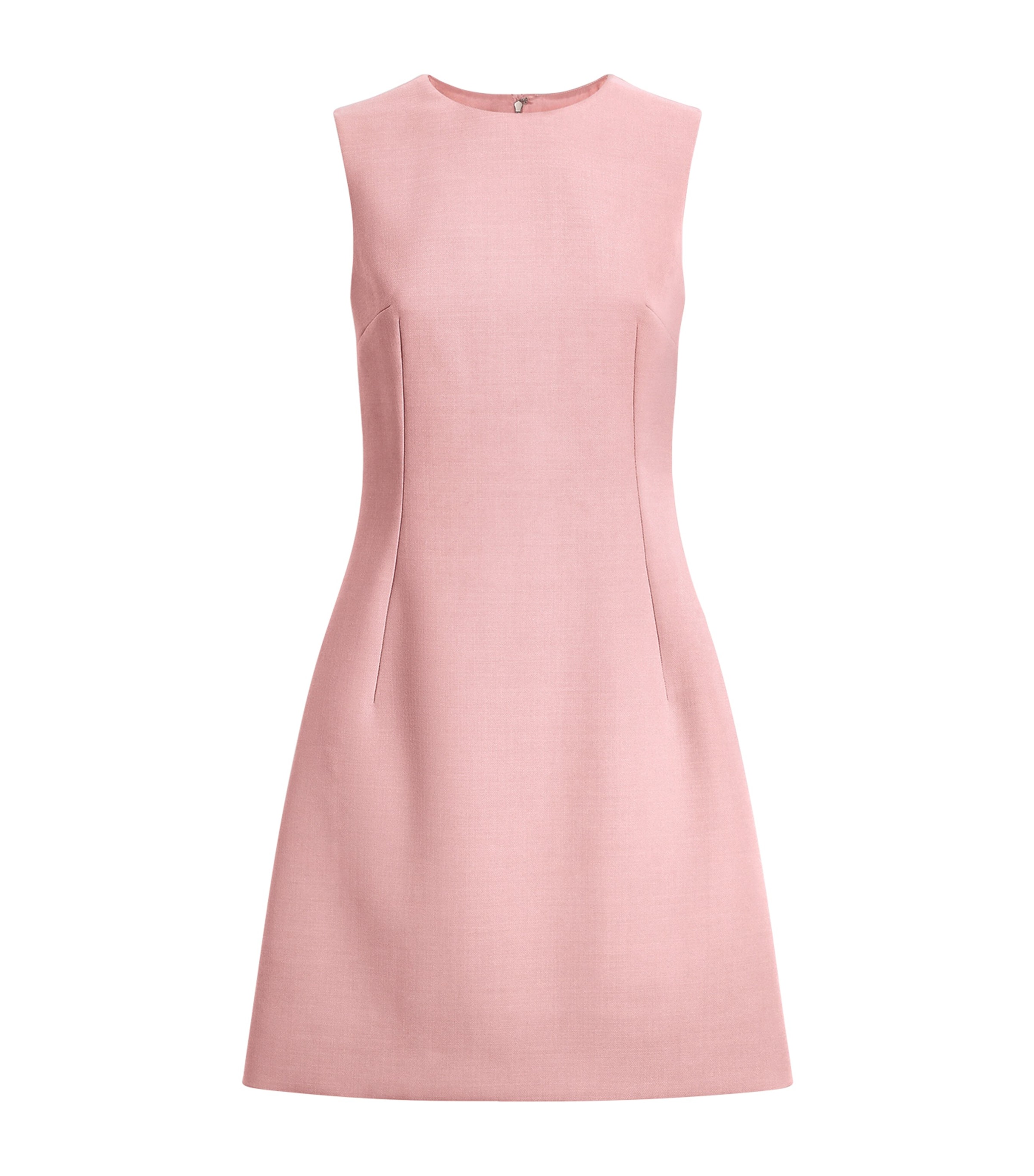 Virgin Wool Mini Dress F0473- POWDER PINK Image 1