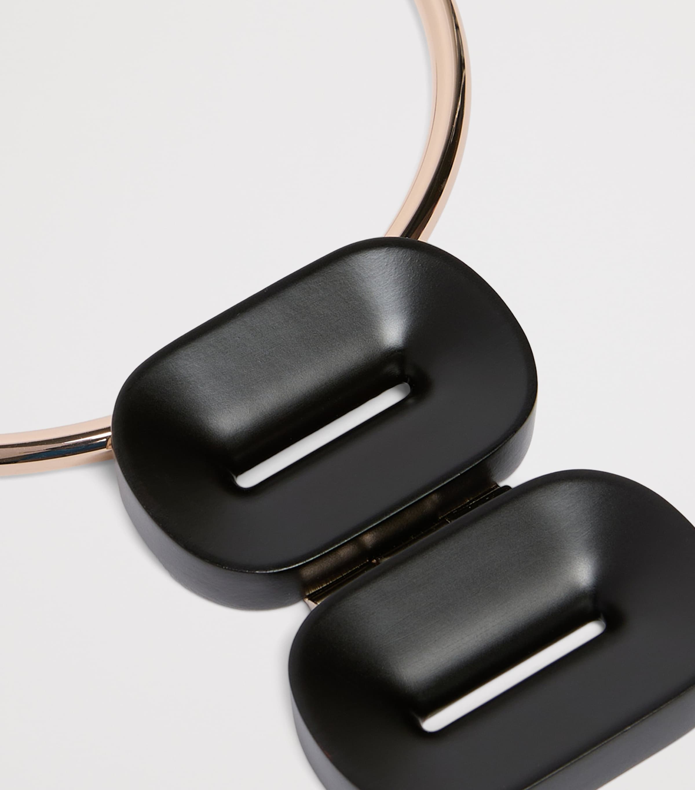 Max Mara Ebony Pinza Choker Necklace Coffee Image 2