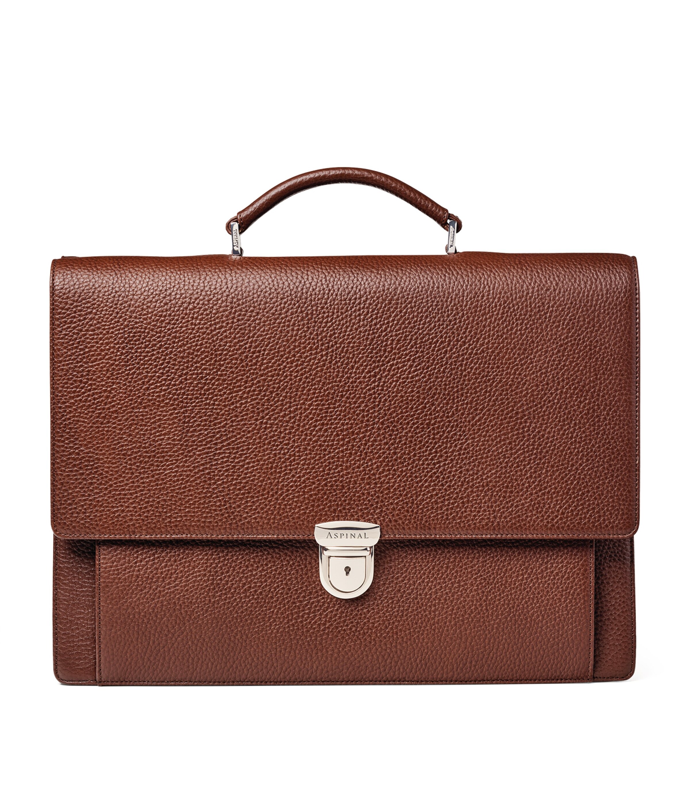 Leather City Laptop Briefcase TOBACCO Image 8