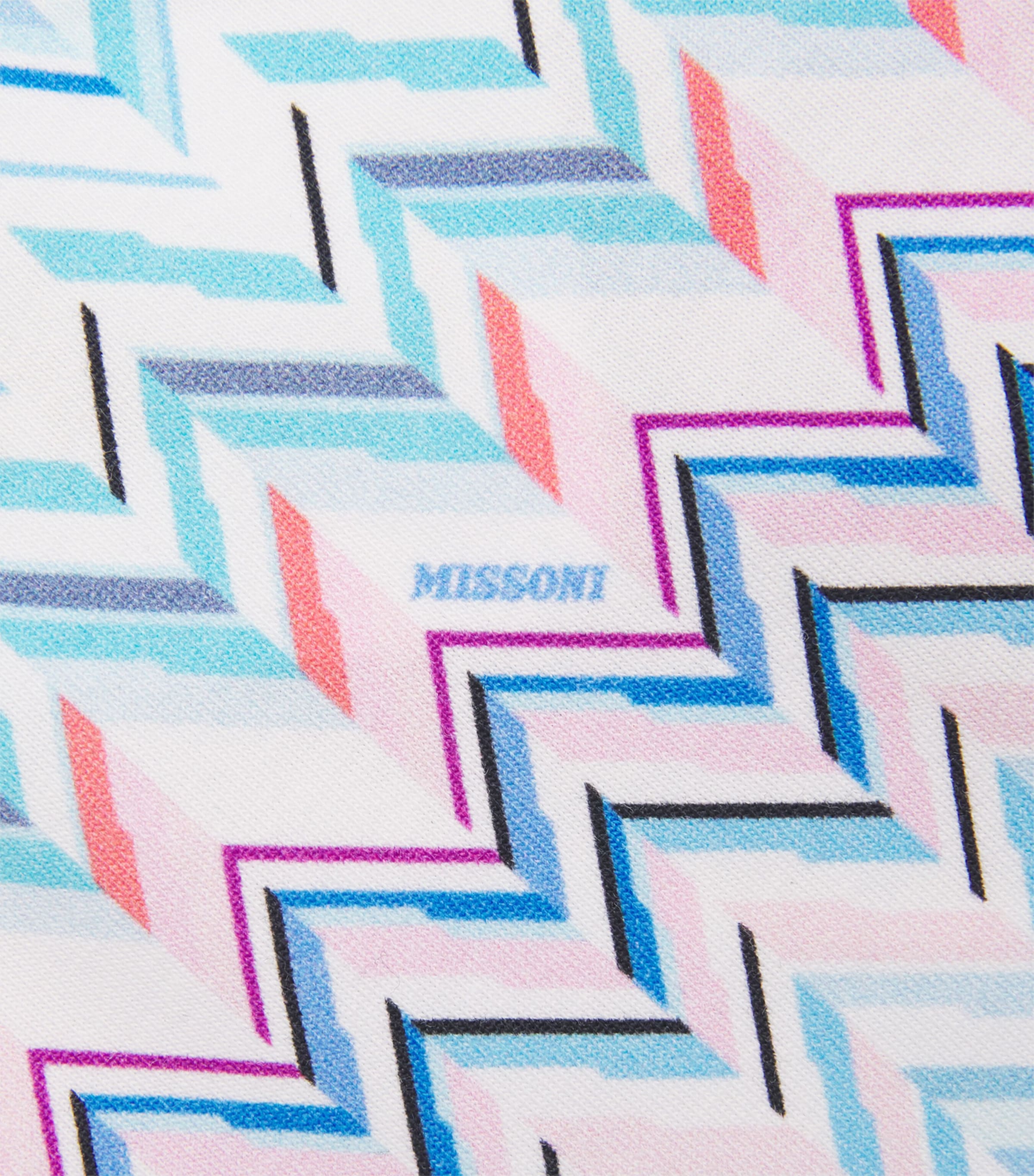 Zigzag Print Leggings (4-14 Years) 600RSLIGHT BLUE/PINK Image 3