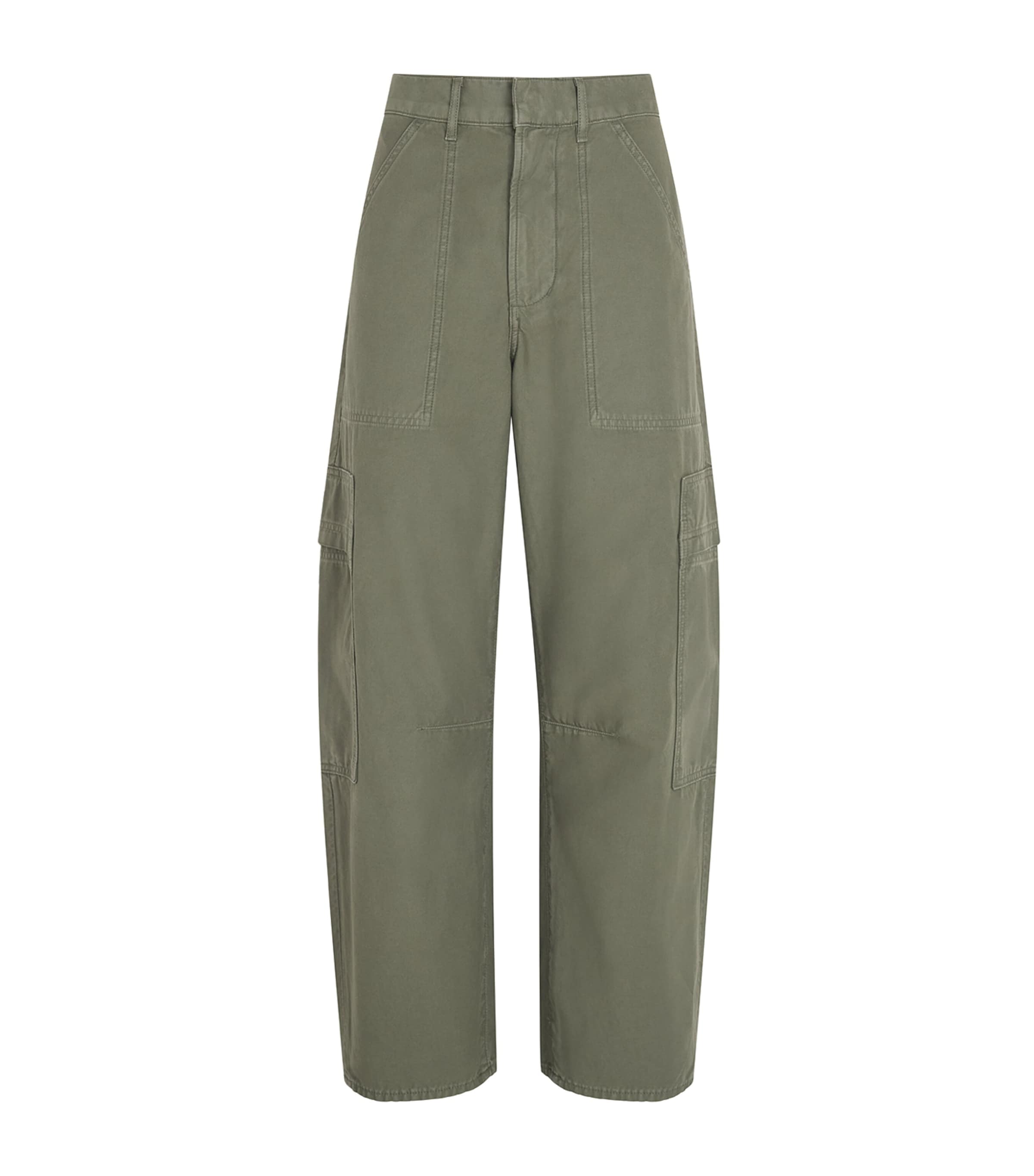 Citizens of Humanity Womens Cotton Patch-Pocket Cargo Trousers Dogwood Image 1