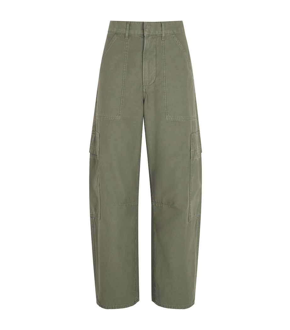 Citizens of Humanity Womens Cotton Patch-Pocket Cargo Trousers Dogwood Image 1