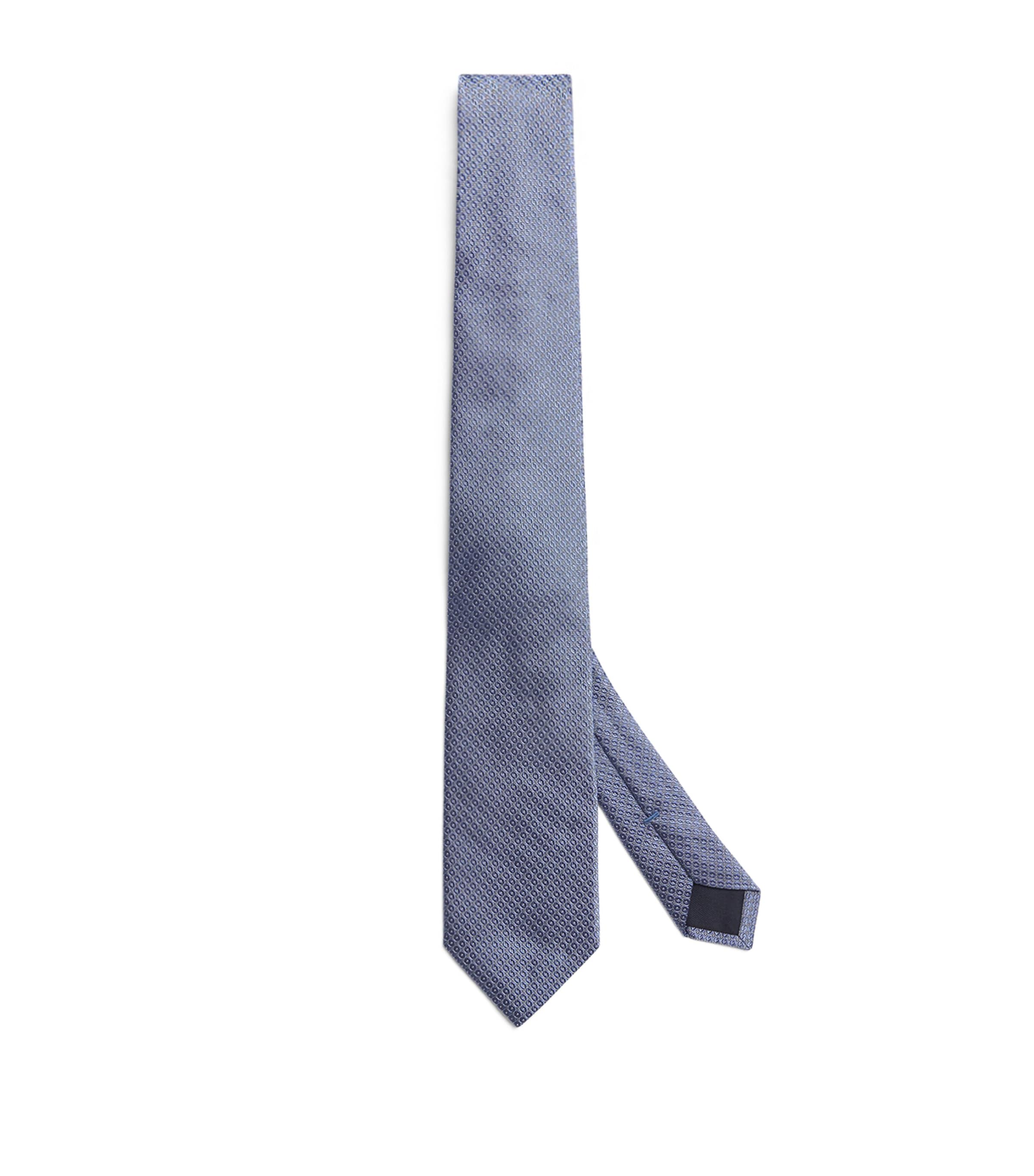 Silk Patterned Tie 009 SKY BLUE Image 1