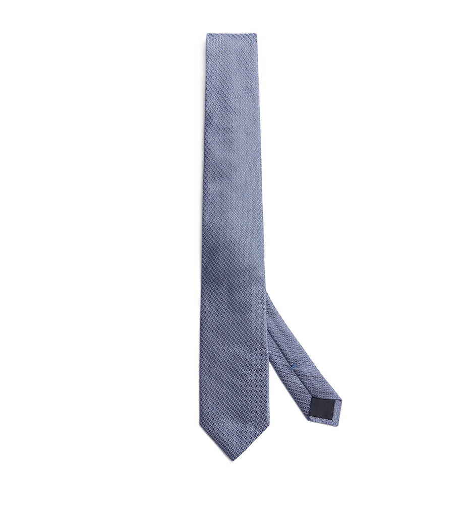 Silk Patterned Tie 009 SKY BLUE Image 1
