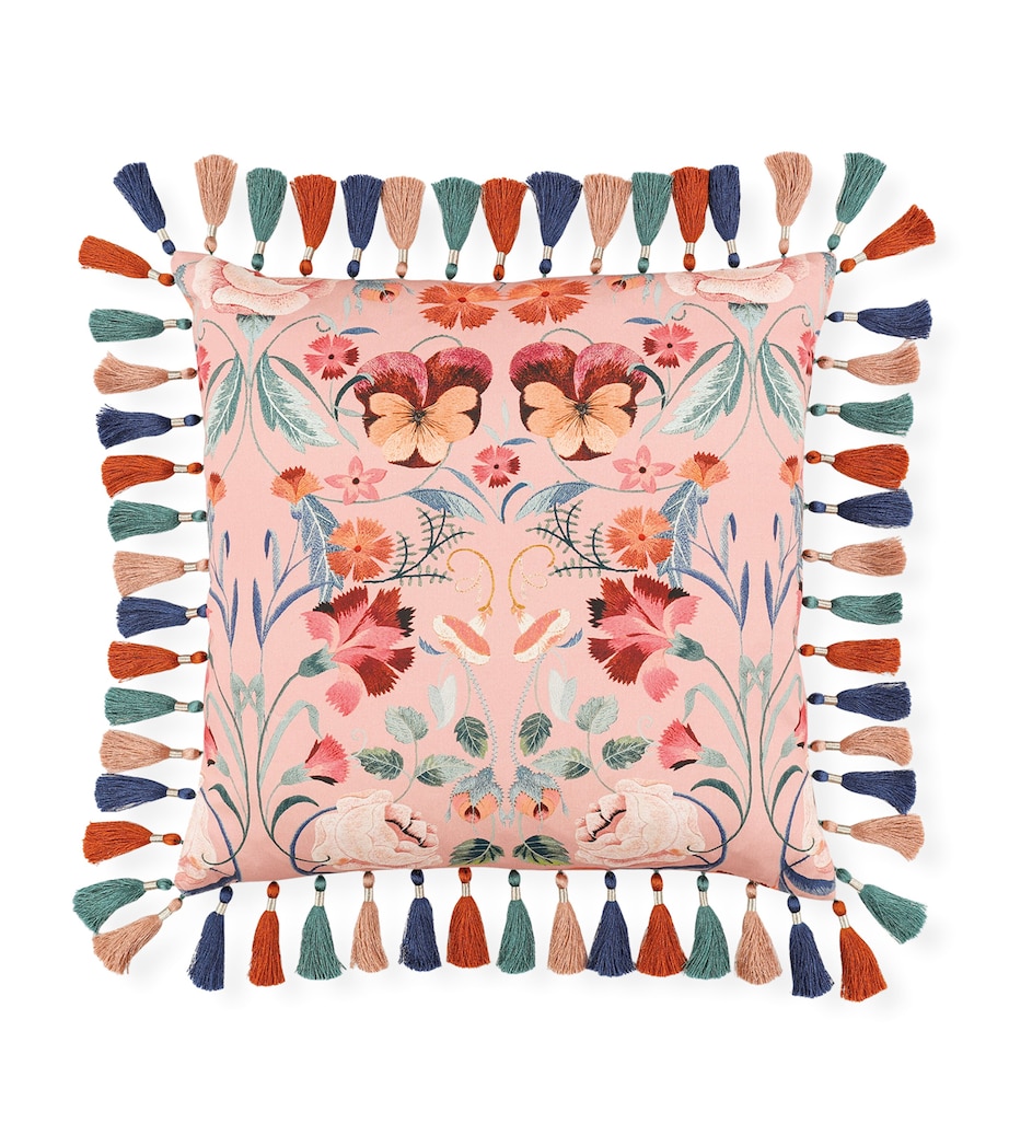 Velvet Bonita Rosa Cushion (50cm x 50cm) CHATEAU ROSE Image 1