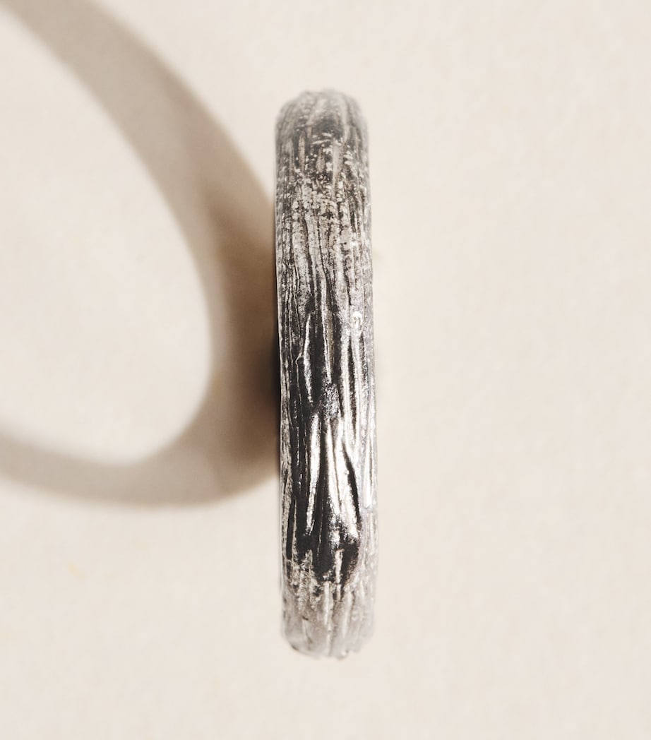 Bleue Burnham Sterling Silver Oak Band Ring Silver Image 3