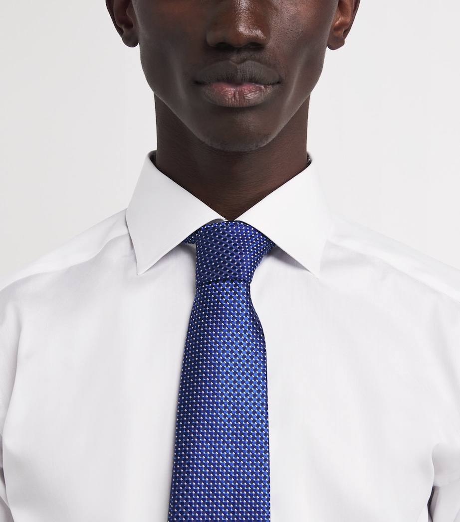 Signature Twill Floral-Trim Shirt WHITE FLORAL Image 6