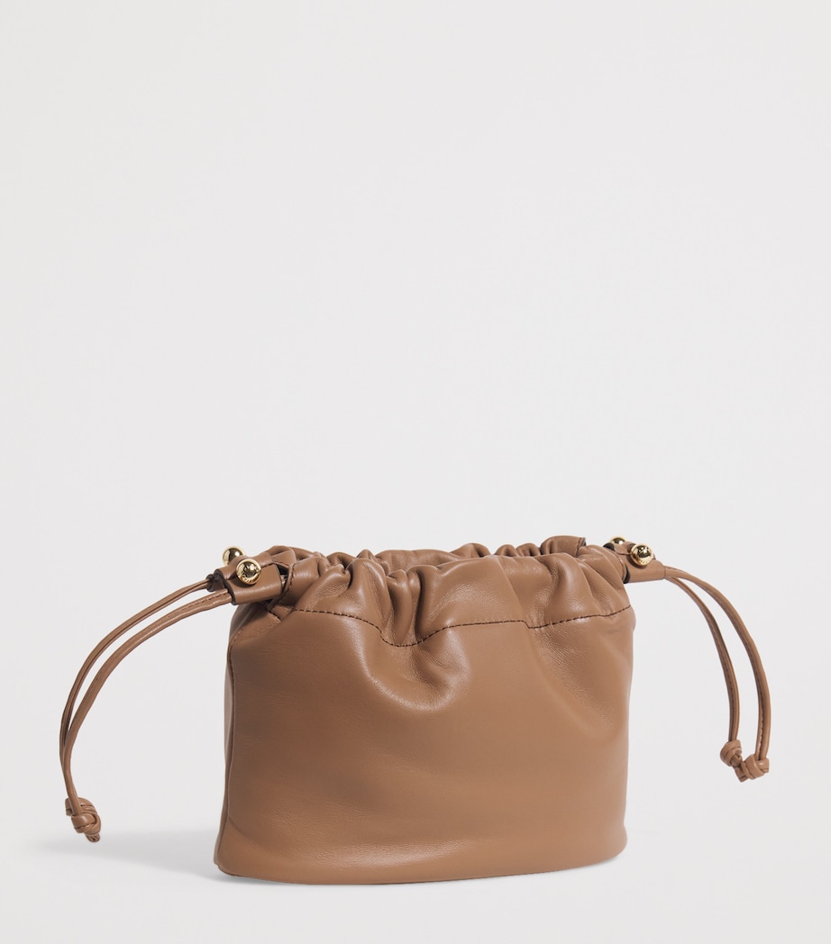 Leather Charlotte Clutch Bag CLAY Image 3