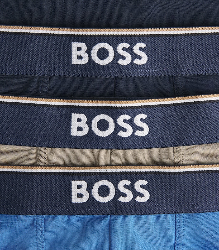 BOSS Mens Stretch-Cotton Power Trunks (Pack of 3) Open Image 5