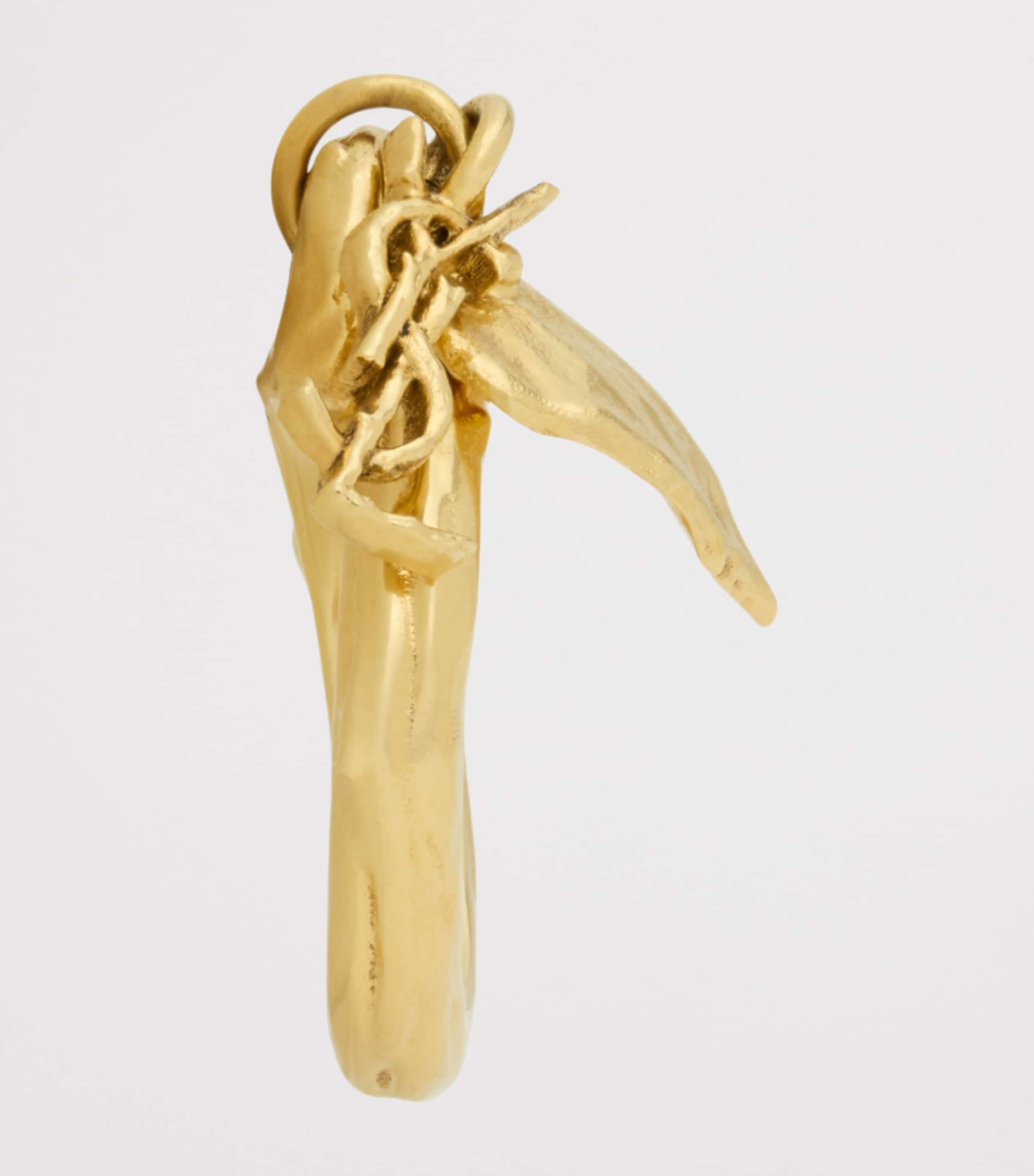 Saint Laurent Cassandre Leaf Charm Ring Image 3