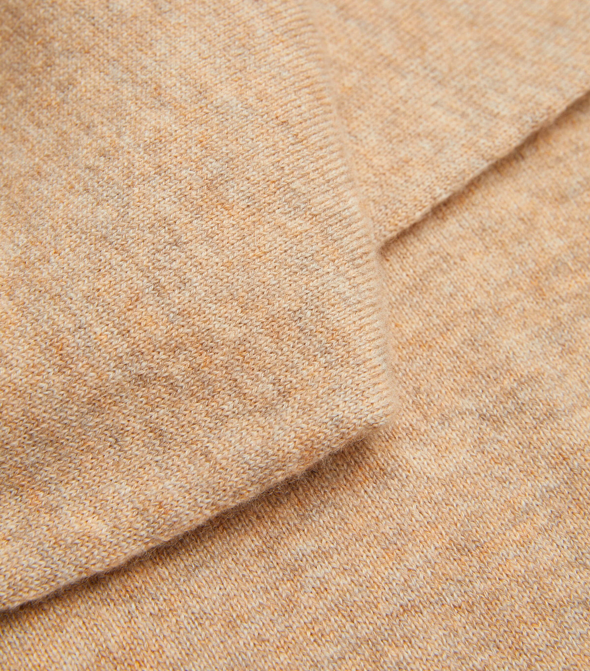 Johnstons Of Elgin Mens Cashmere Quarter-Zip Sweater Oatmeal Image 5