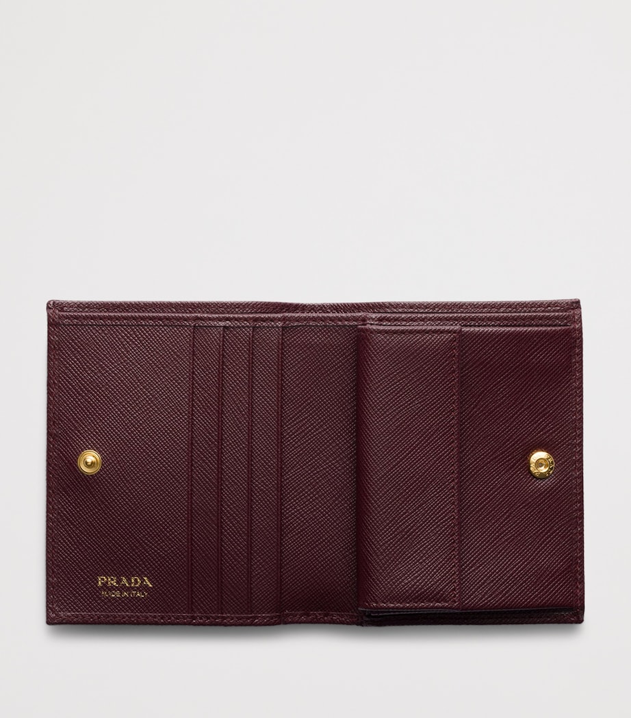 Small Saffiano Leather Bifold Wallet F0007 Image 2