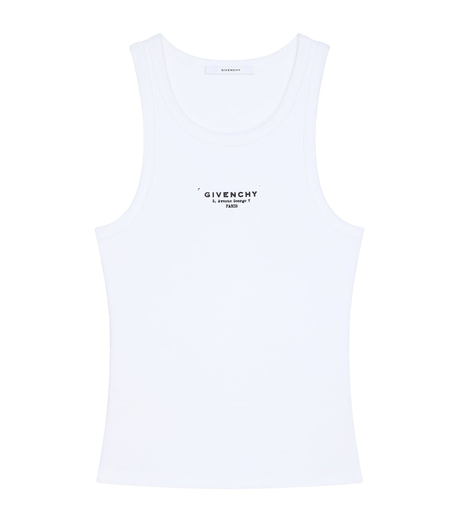 Logo Tank Top WHITE Image 1