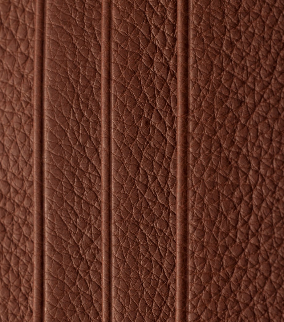Prada Leather Card Holder Brown Image 2