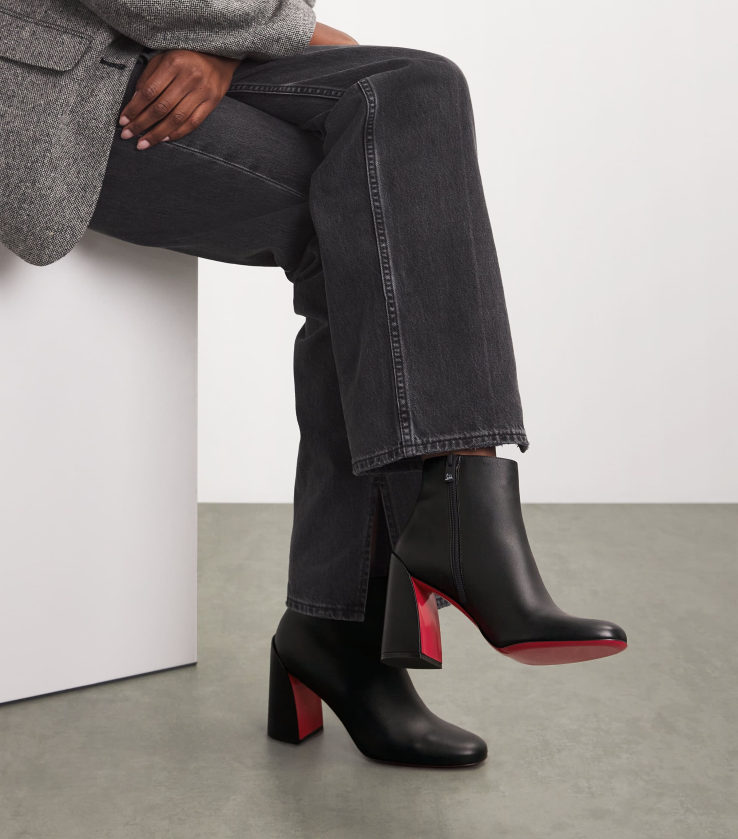 Christian Louboutin Turela Leather Ankle Boots 85 | Harrods US