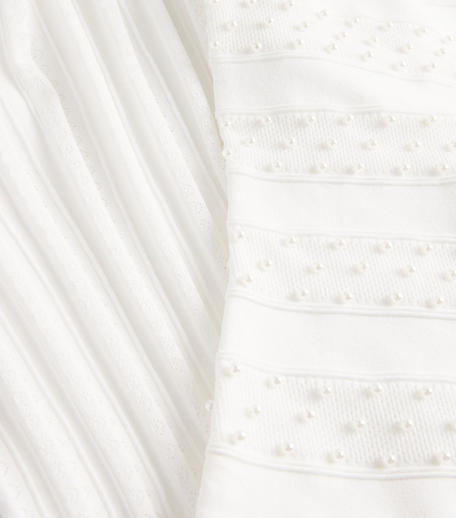 Beaded Maxi Dress ECRU Image 5