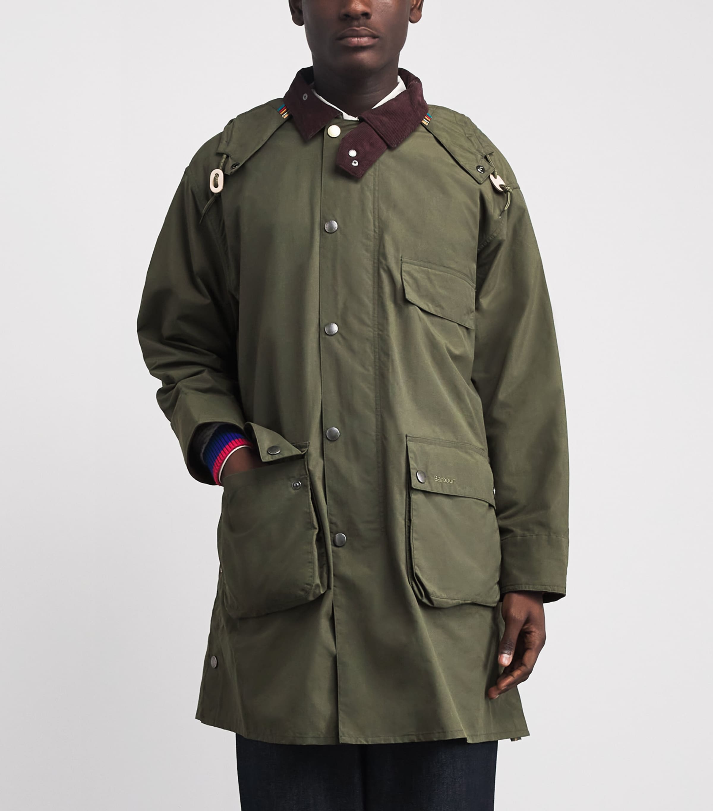 BARBOUR×PaulSmith 春コート Barbour Beige x Paul Smith Casual Parka | Harrods US