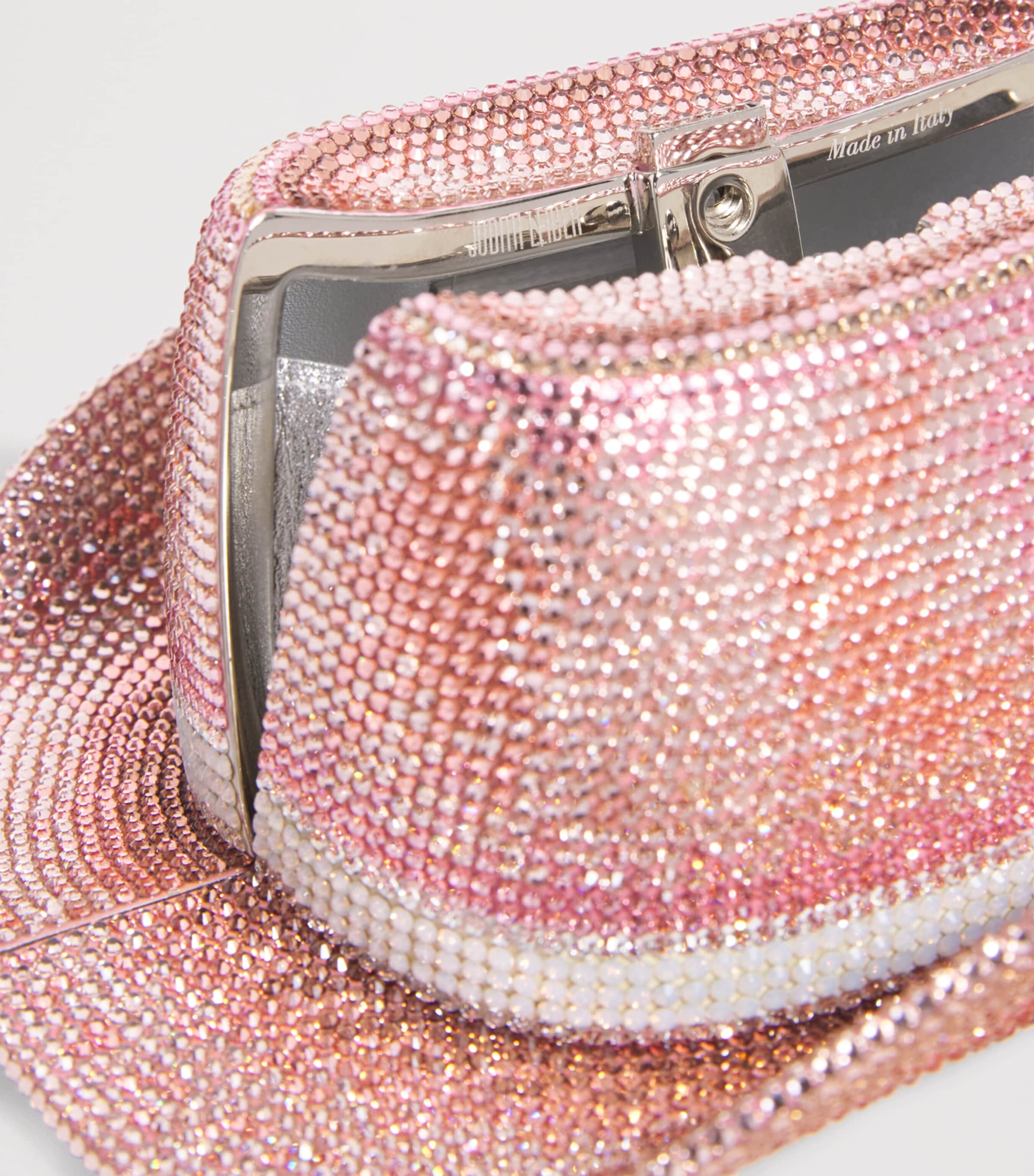 Crystal Cowboy Hat Dakota Clutch Bag SLRMT ROSE MULTI Image 4