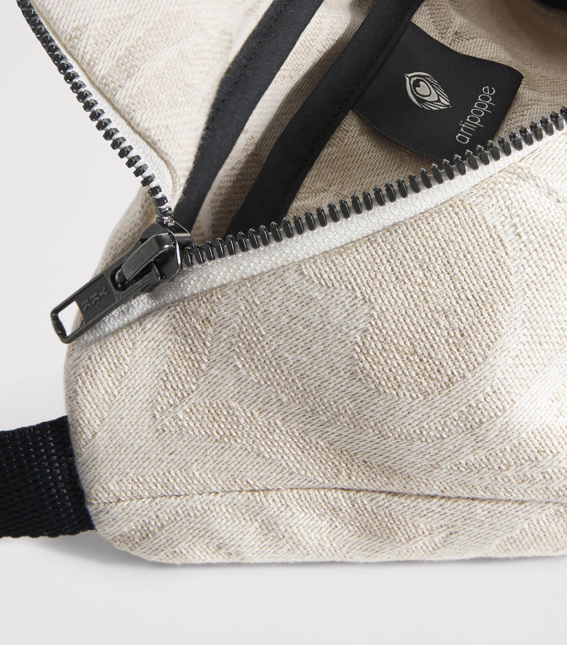 Cotton-Linen Magic Belt Bag BEIGE Image 4