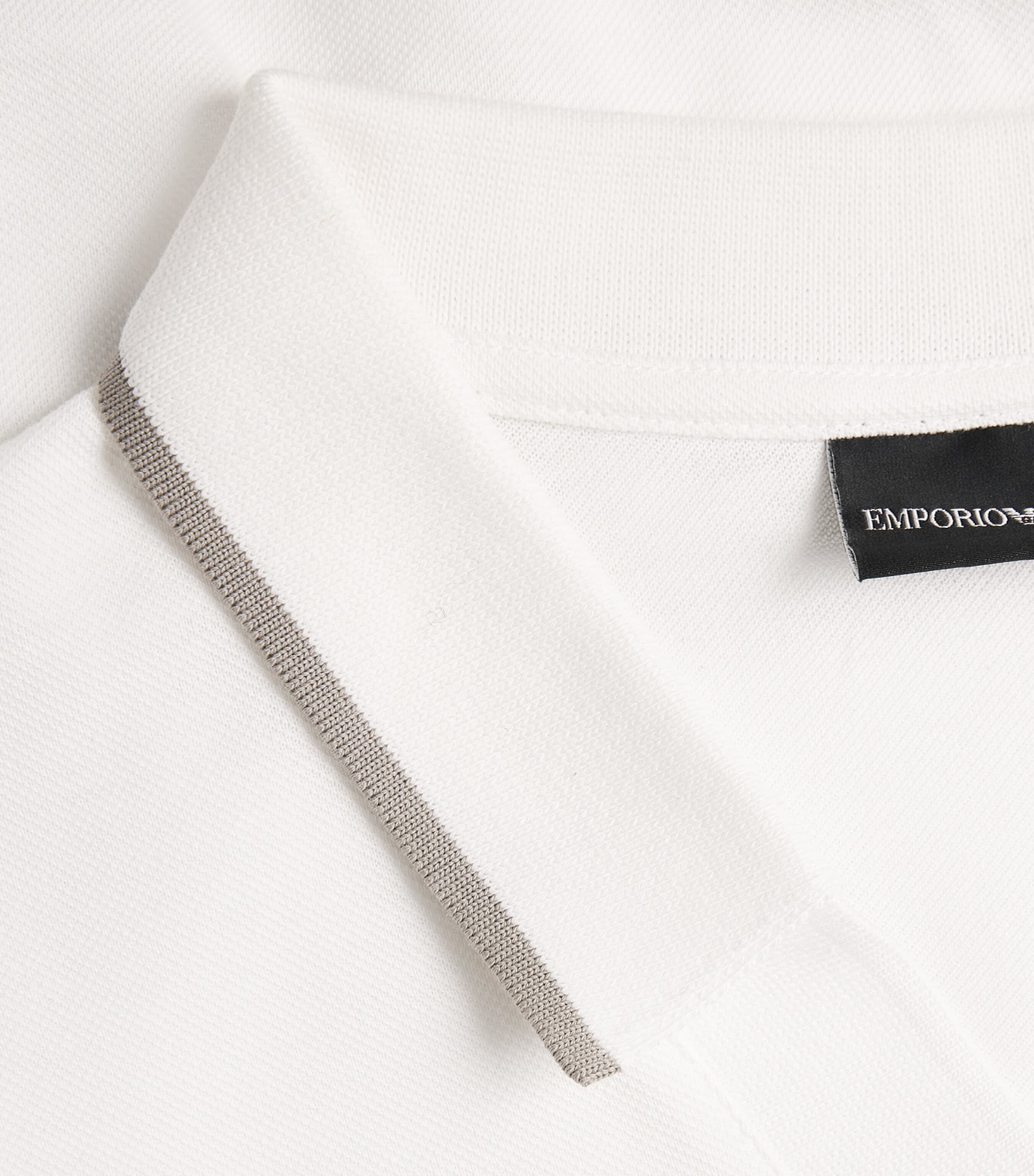 Emporio Armani Mens Cotton Logo Polo Shirt Image 6