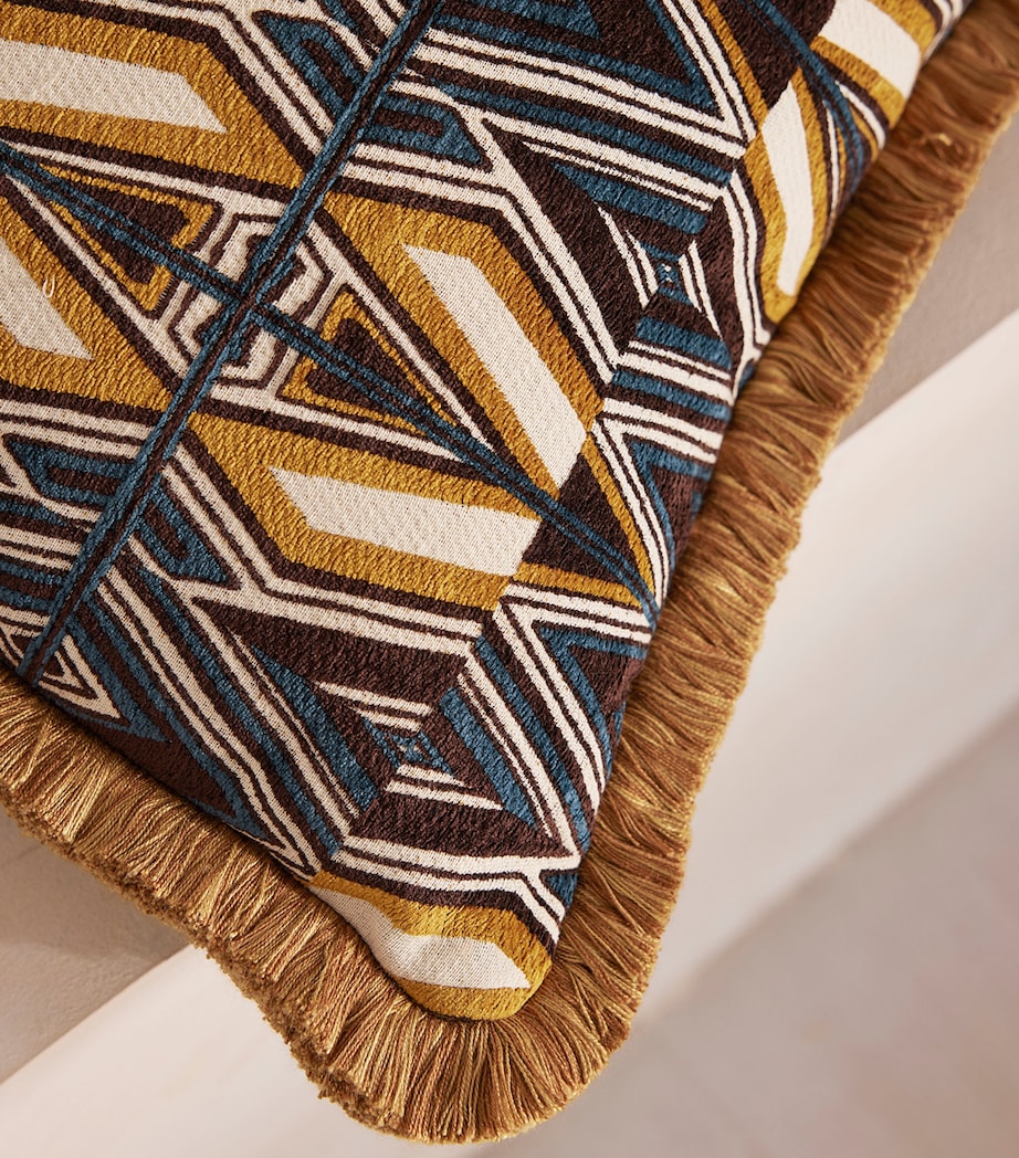Soho Home Jacquard Aspen Square Cushion (50cm x 50cm) Yellow Image 2