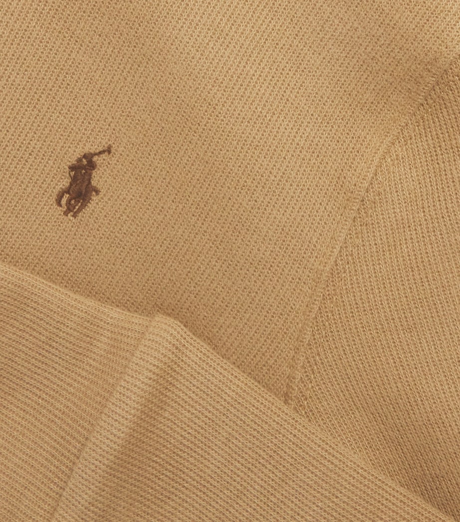 Cotton Quarter-Zip Sweater (2-7 Years) CAMEL Image 3