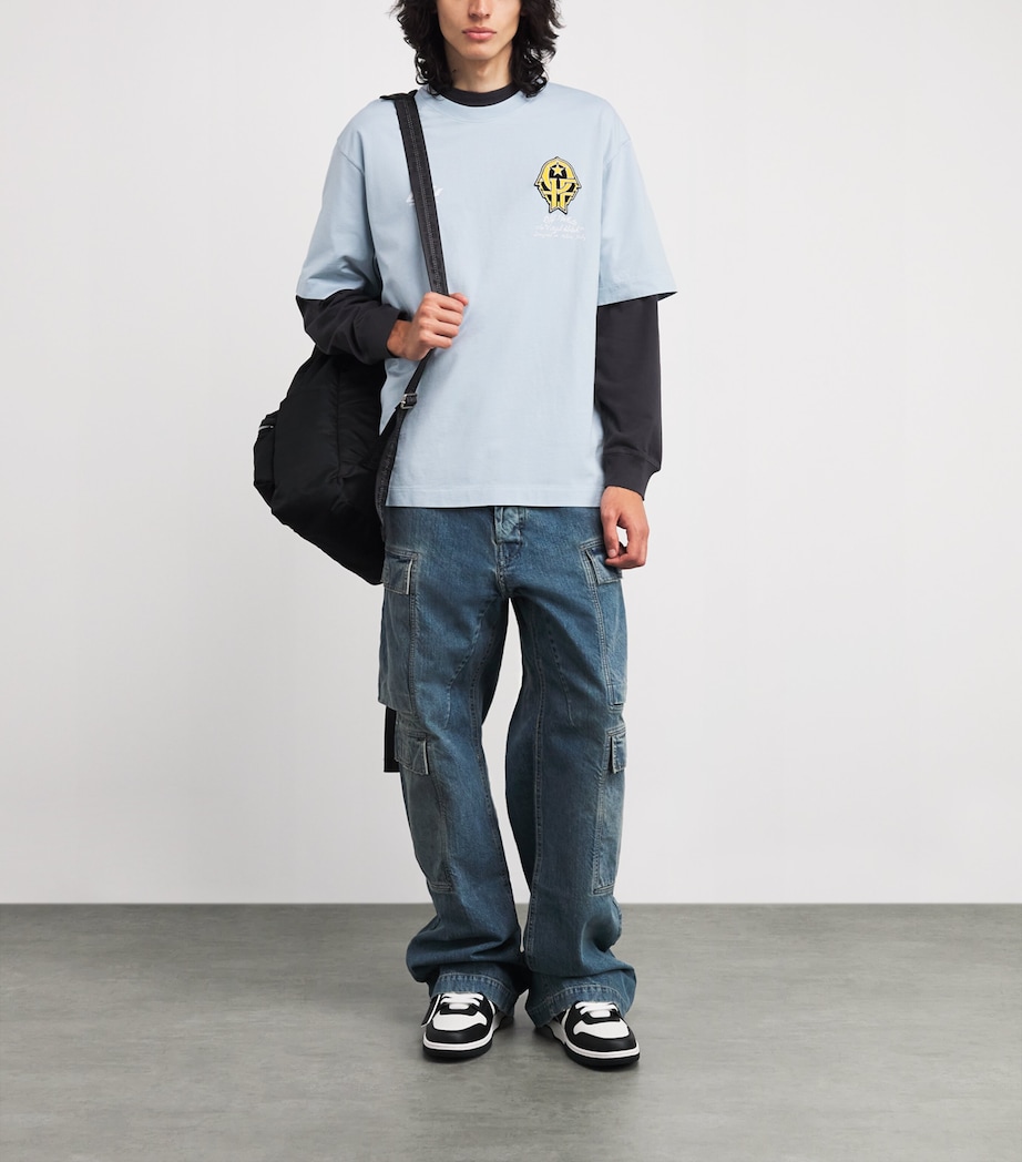 Cotton Offline Team T-Shirt CELESTIAL BLUE Image 2