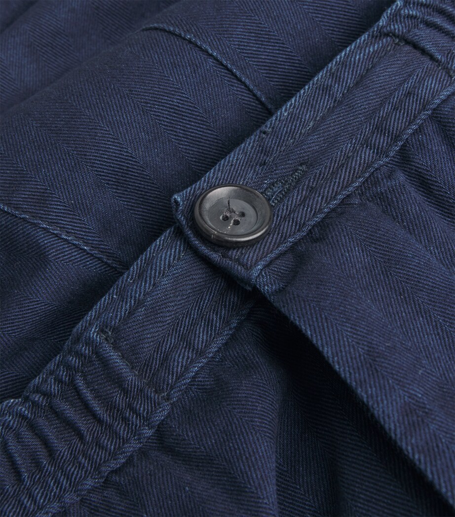 Cotton Twill Shorts INDIGO BLUE Image 5