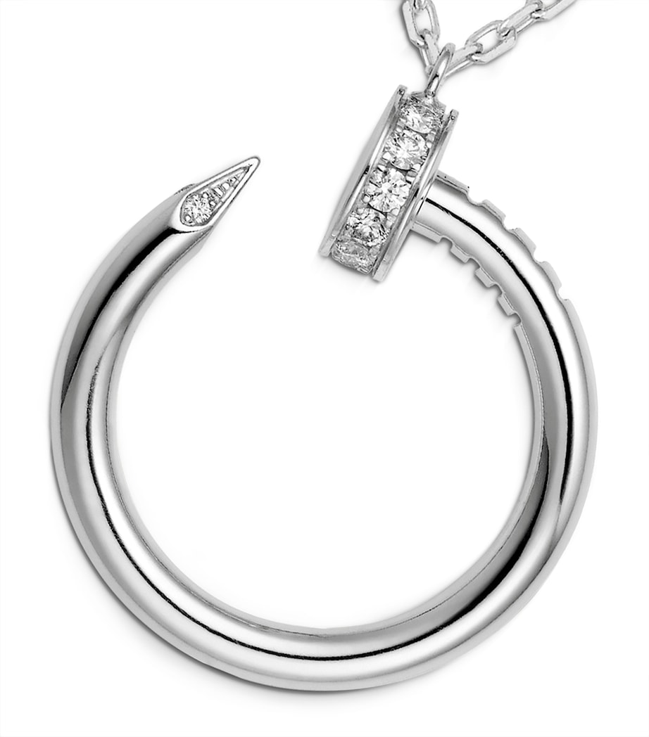 White Gold and Diamond Juste un Clou Necklace WHITE GOLD Image 2