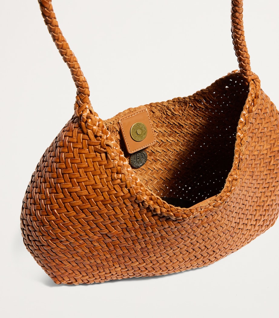 Leather Nova Luna Shoulder Bag TAN Image 4