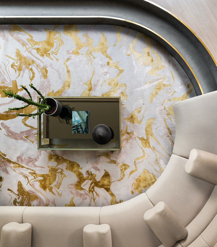 Echo Gold Rug (2.74m x 1.83m) PINK Image 3