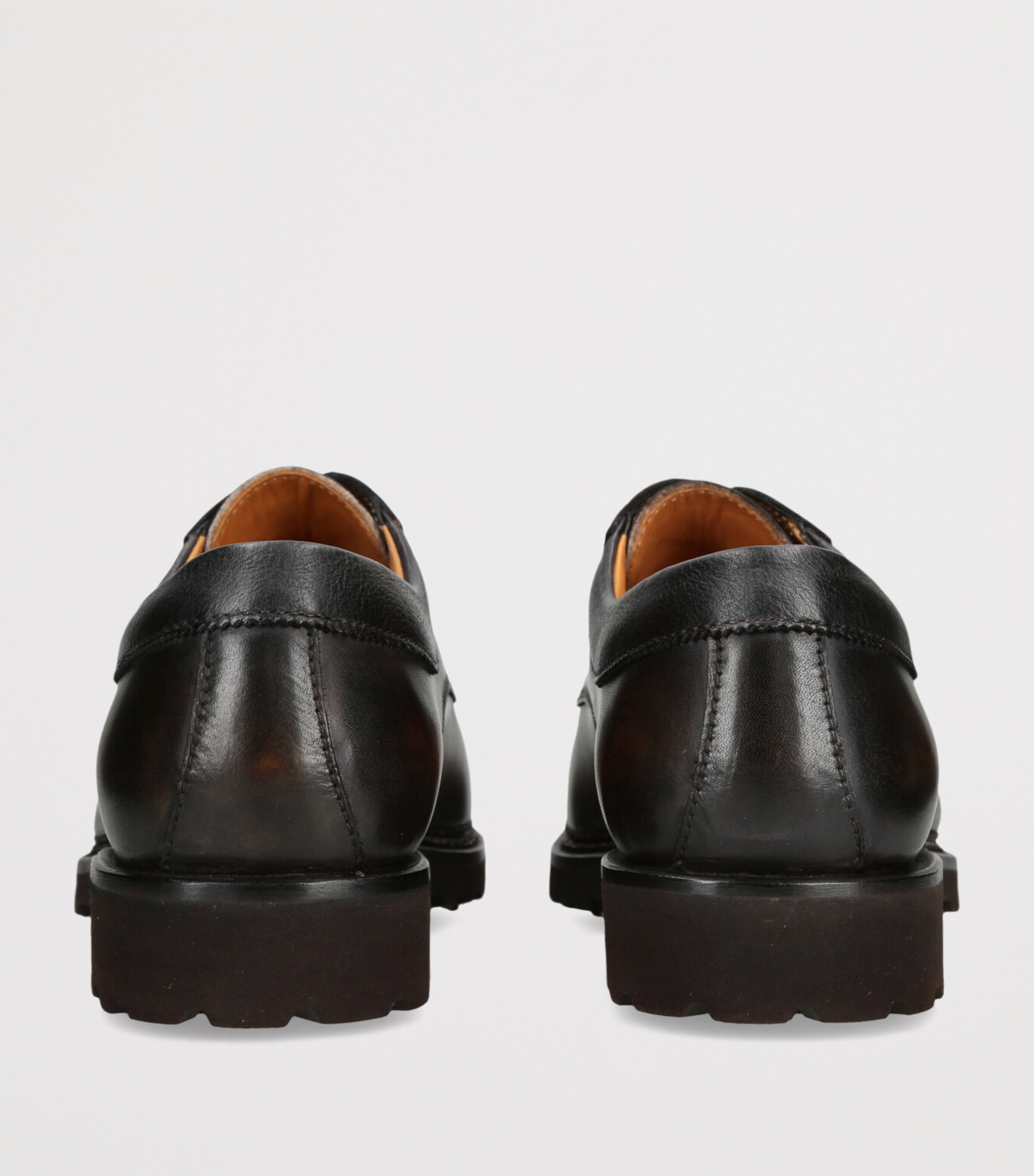 Bontoni Leather Eroico Derby Shoes Brown Image 2