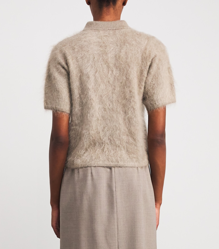 Cashmere Maika Polo Sweater NOUGAT Image 4