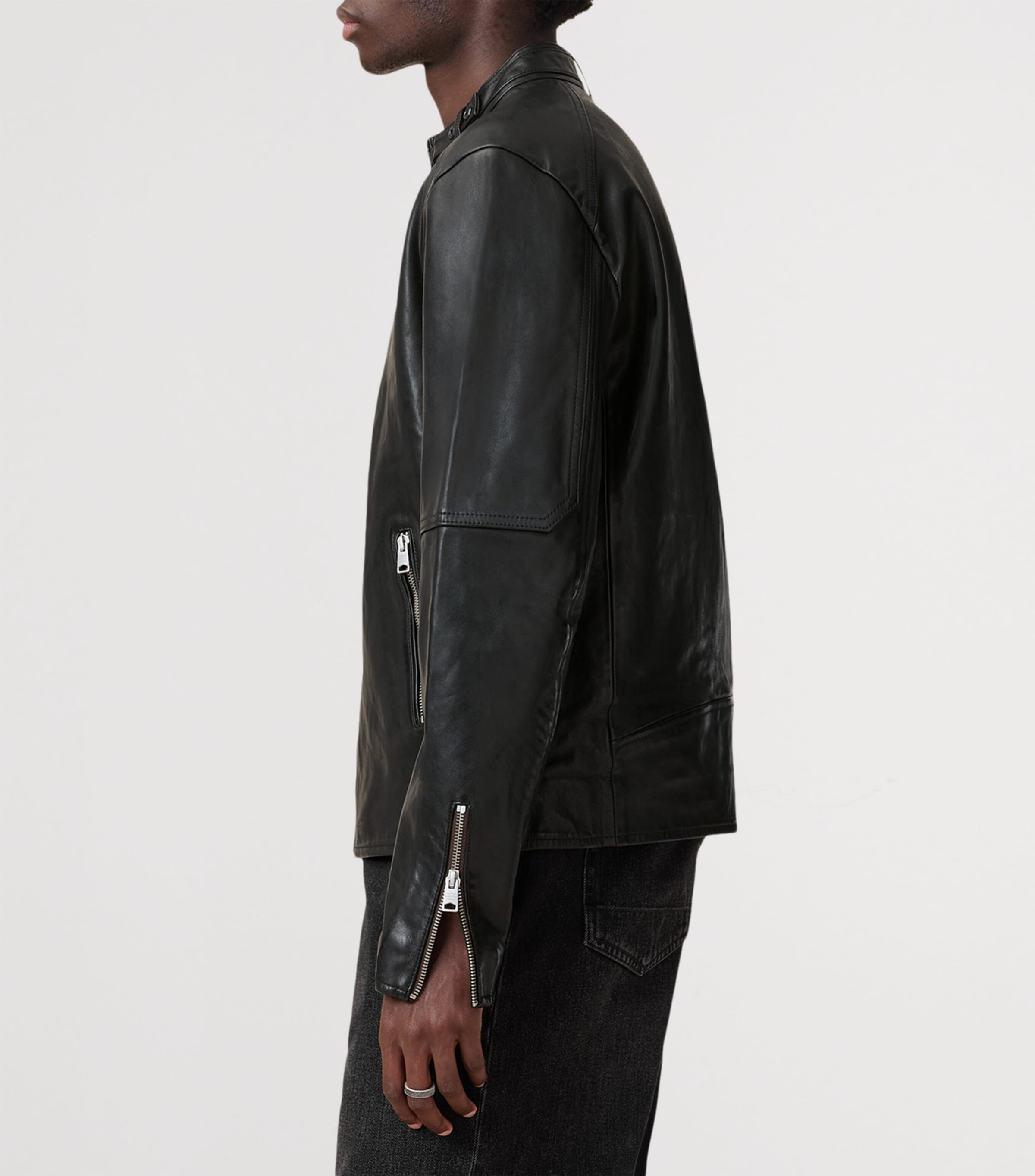 AllSaints Cora Leather Jacket | Harrods US