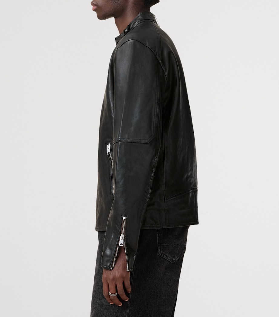 Cora Leather Jacket JET BLACK Image 7