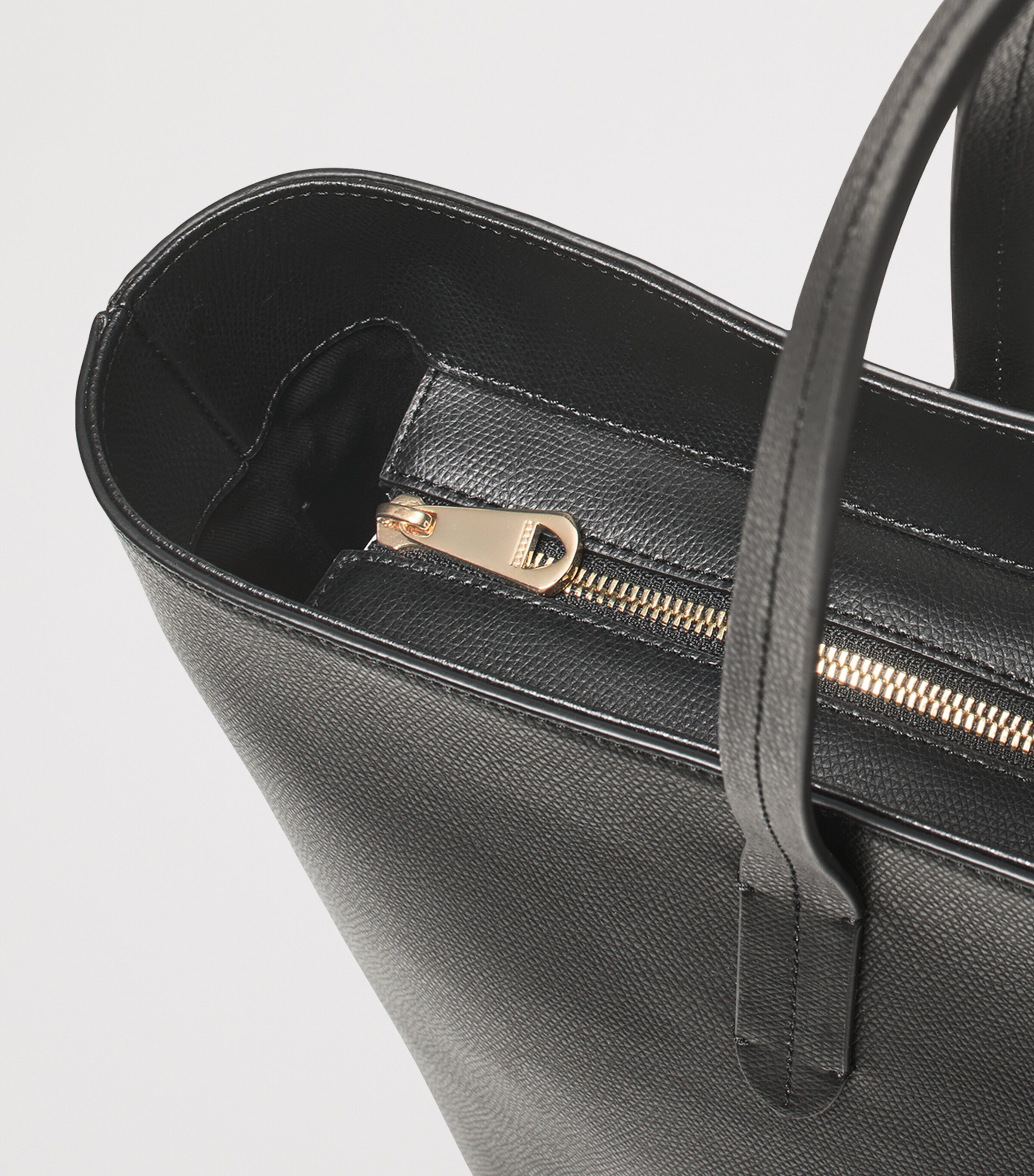 Aspinal Of London Leather East West Tote Bag Black Image 7
