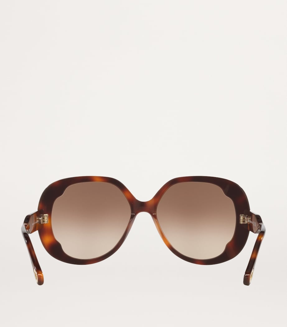 Oversized Round Sunglasses 4402D1 Image 4