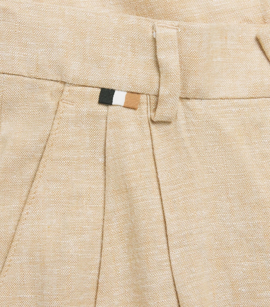 BOSS Kidswear Linen-Blend Trousers (5-16 Years) Image 3