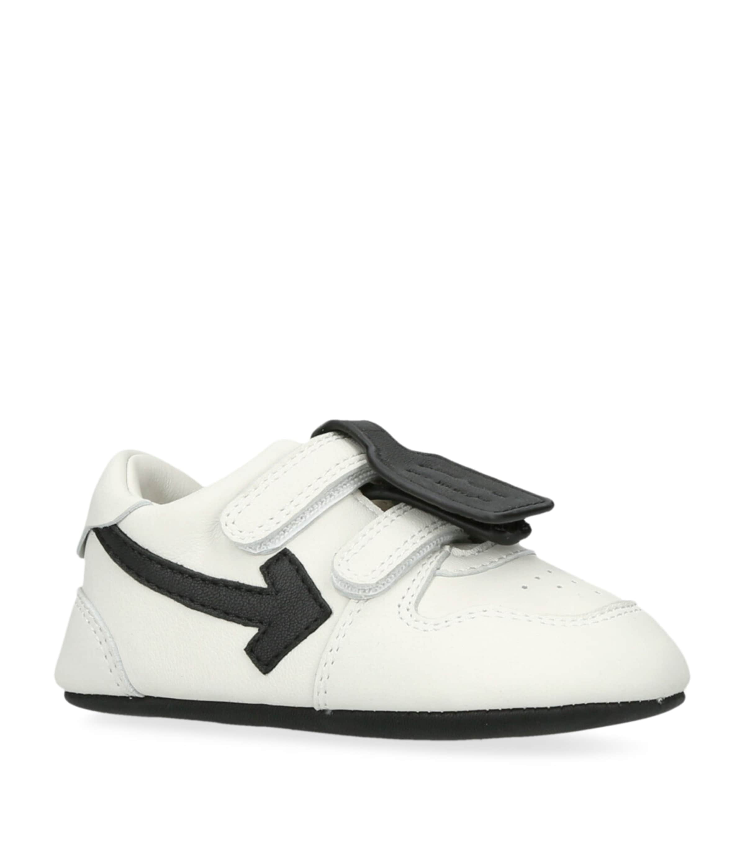 Off-White Kids Leather Out of Office Sneakers White/blk Image 3