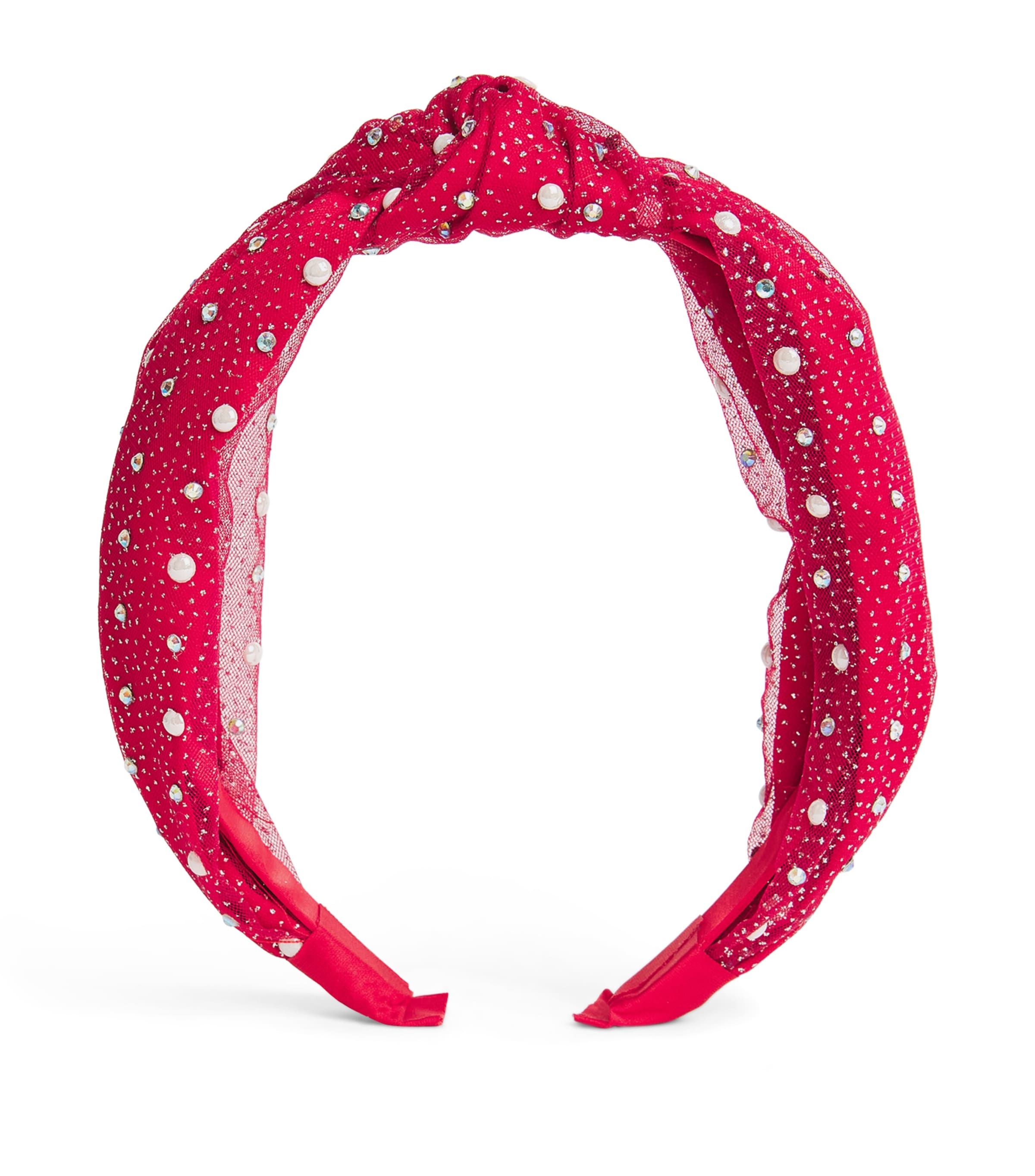 BARI LYNN TULLE EMBELLISHED HEADBAND