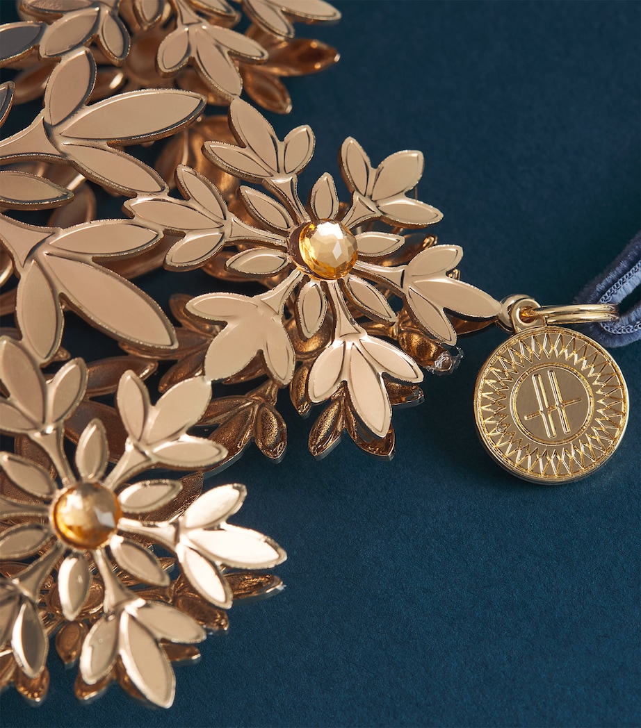 Harrods Snowflake Tree Decoration Gold Image 2