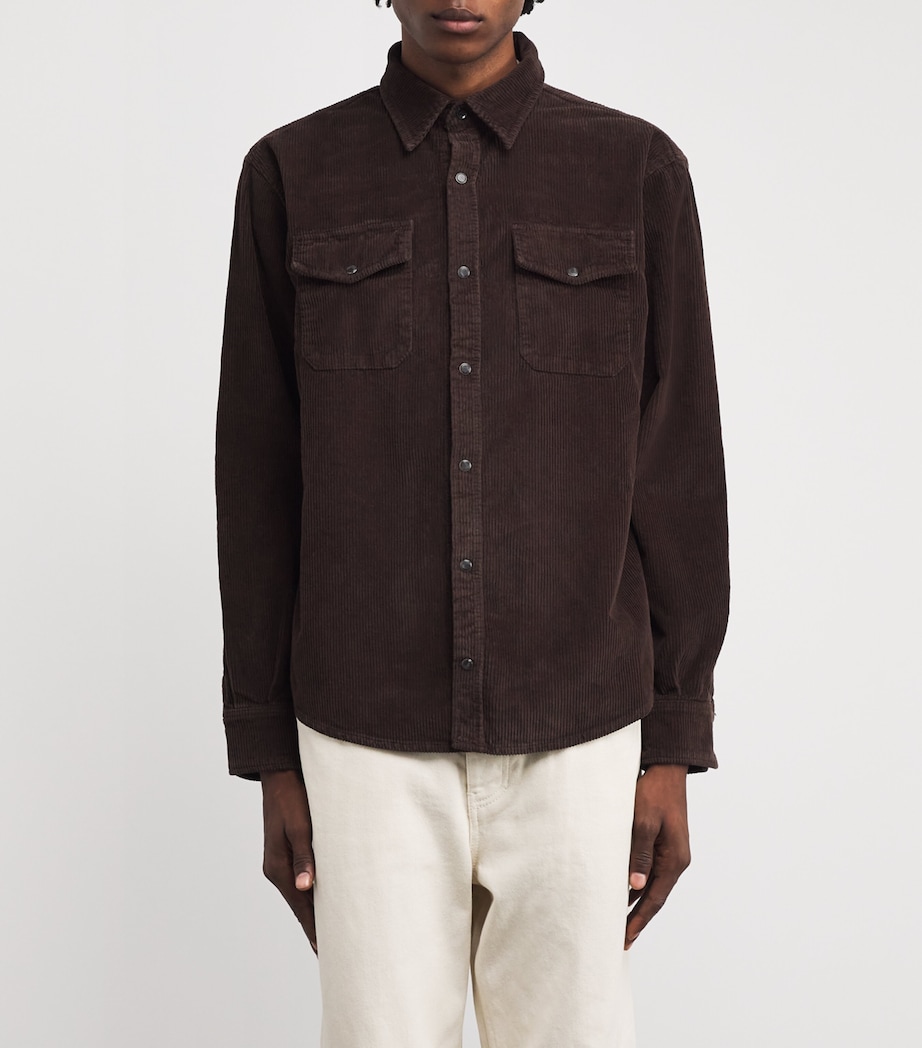 Corduroy Overshirt U71LP CORDUROY CFFE Image 3