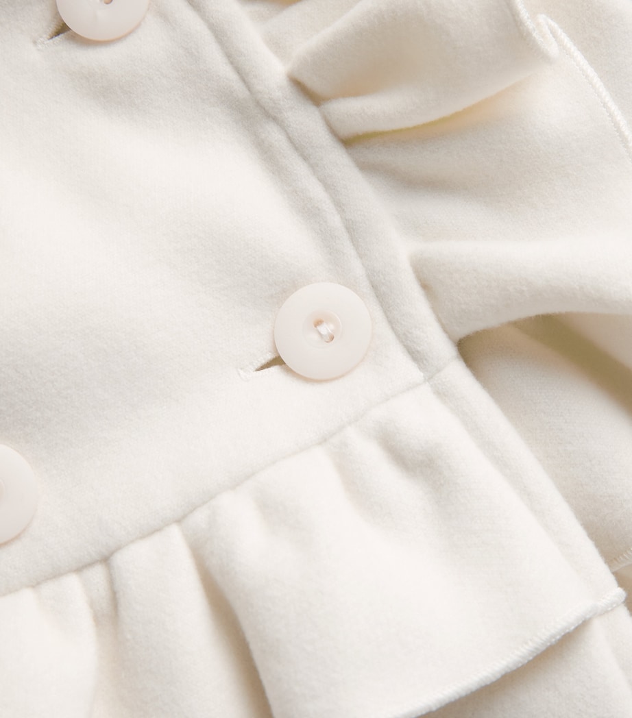 Fur-Trim Hooded Coat (2-14 Years) CREAM Image 3