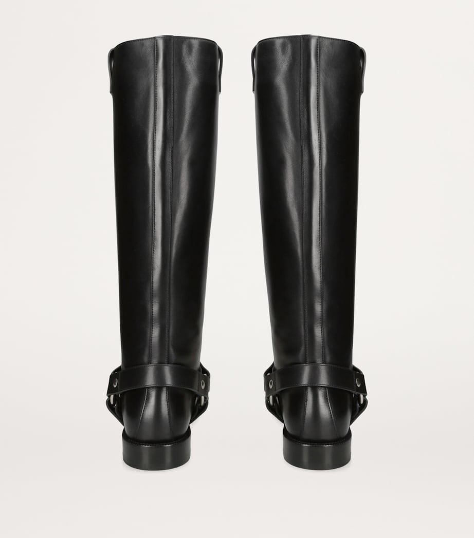 LOEWE Leather Campo Biker Boots Black Image 2