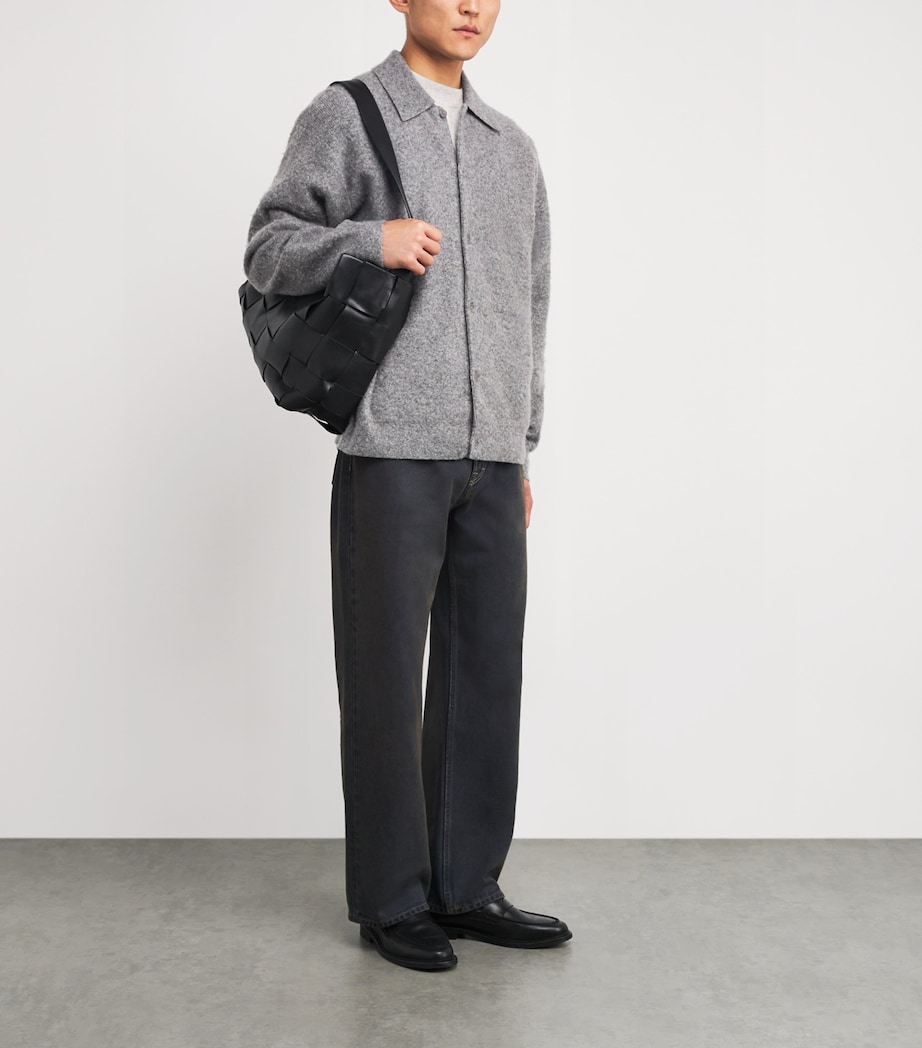 Wool Heathered Cardigan HEATHER GREY Image 2