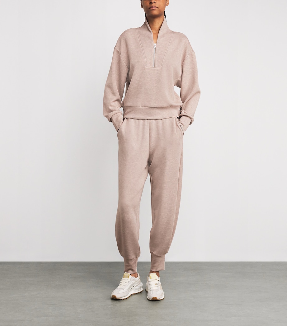 DoubleSoft Davidson Quarter-Zip Sweatshirt TAUPE MARL Image 2