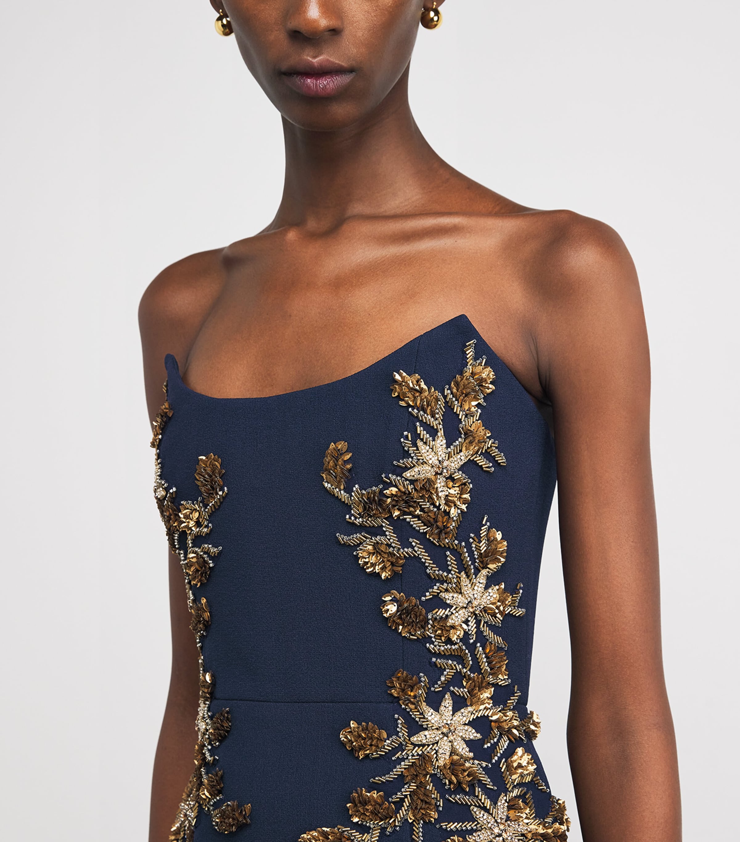 Embellished Orla Gown NAVY Image 6