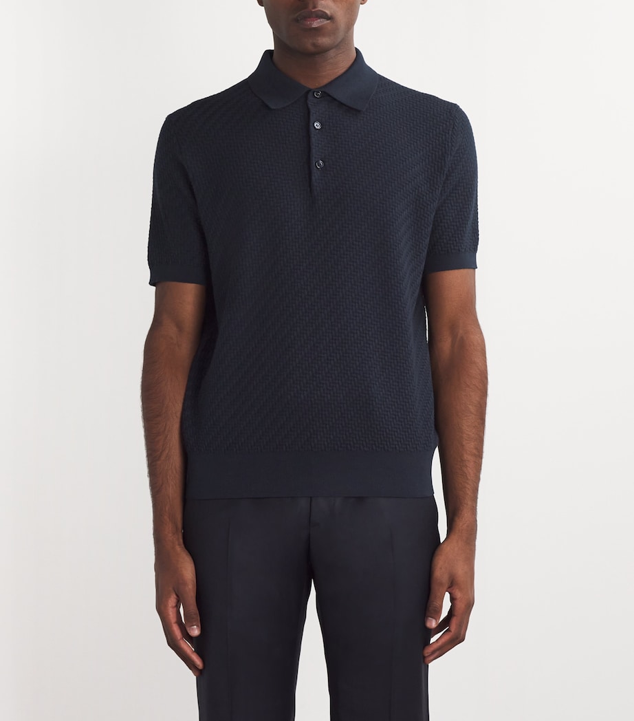 Cotton-Silk-Cashmere Polo Shirt 4100 Image 3