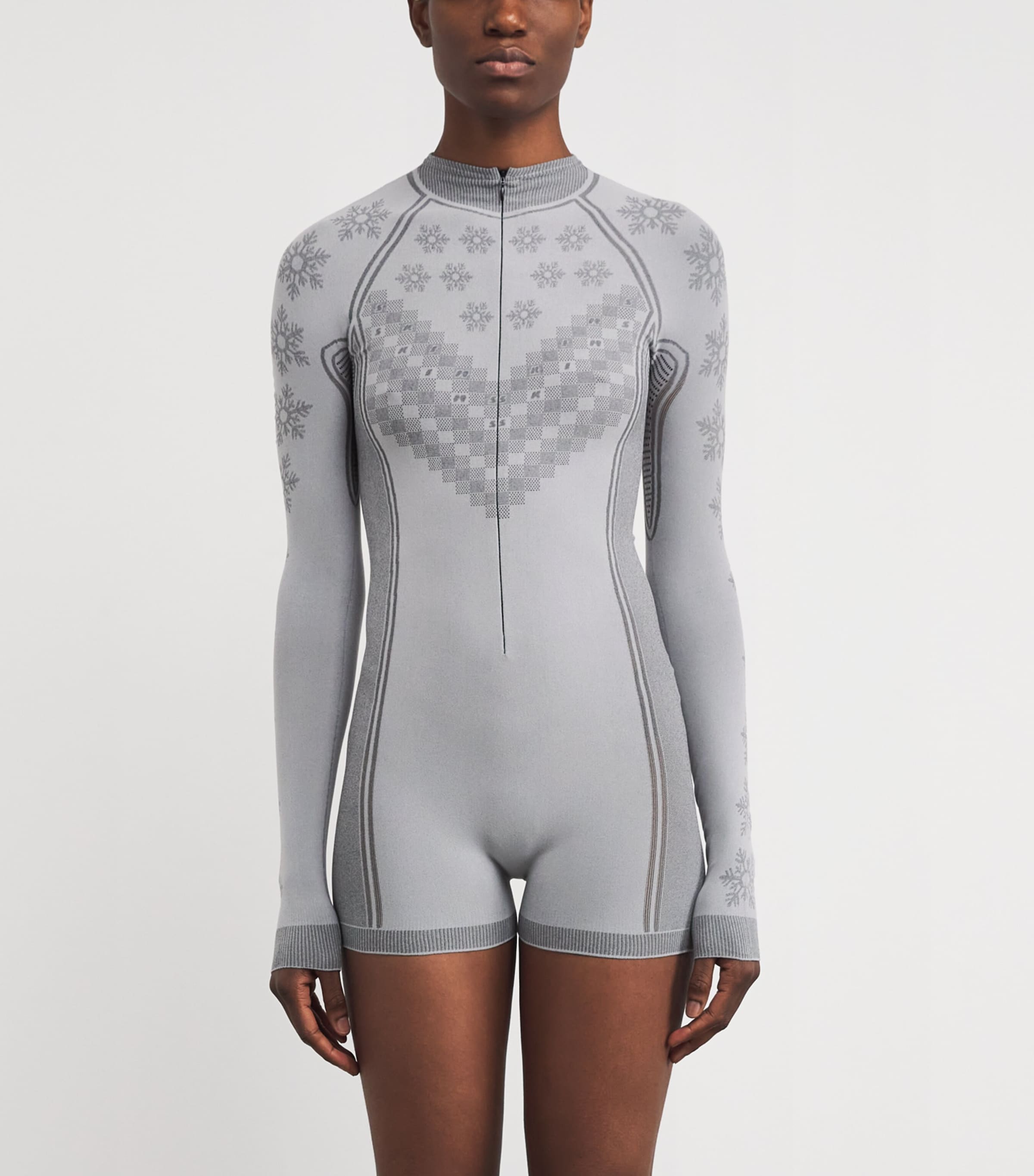 First Layers Half-Zip Playsuit MIRROR WNTR FAIRISLE Image 3