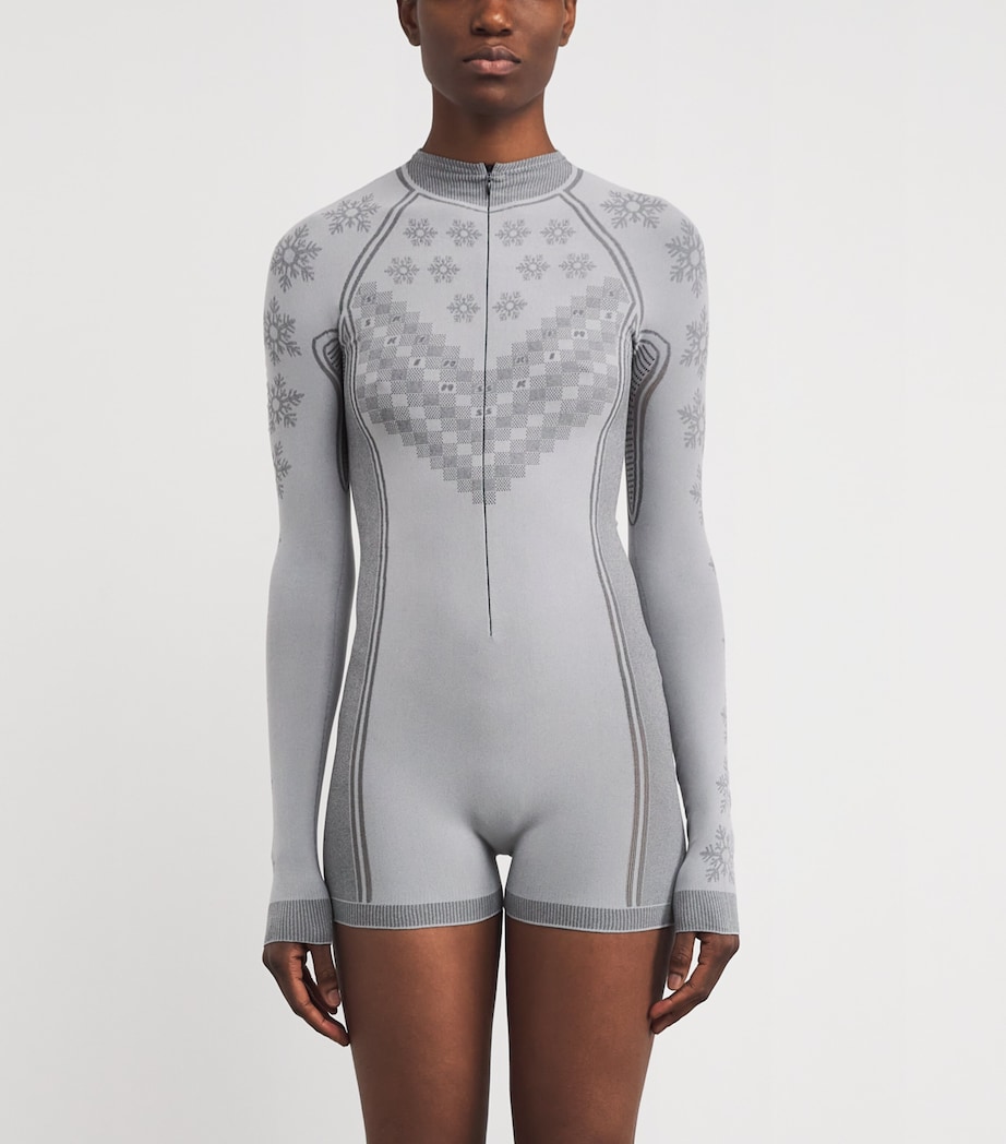 First Layers Half-Zip Playsuit MIRROR WNTR FAIRISLE Image 3